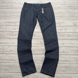 NEW London Jeans Women's 10 Dark Indigo Slim Fit Skinny Low Rise Stretch Skater